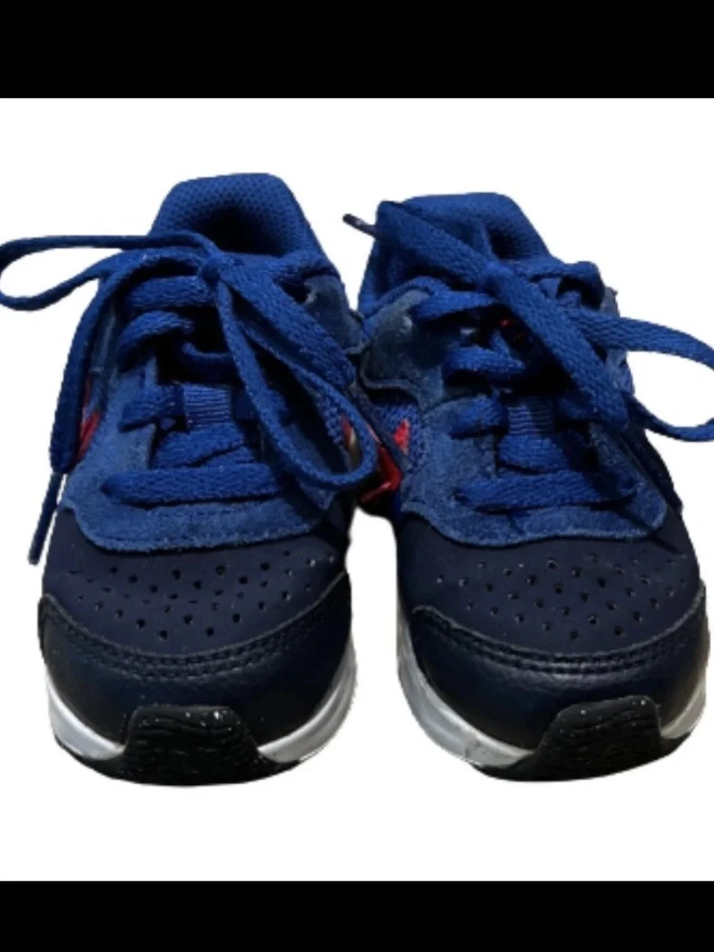 Nike Air Max Guile TD Navy Blue Orange Crimson Sneaker Toddler Size 6C